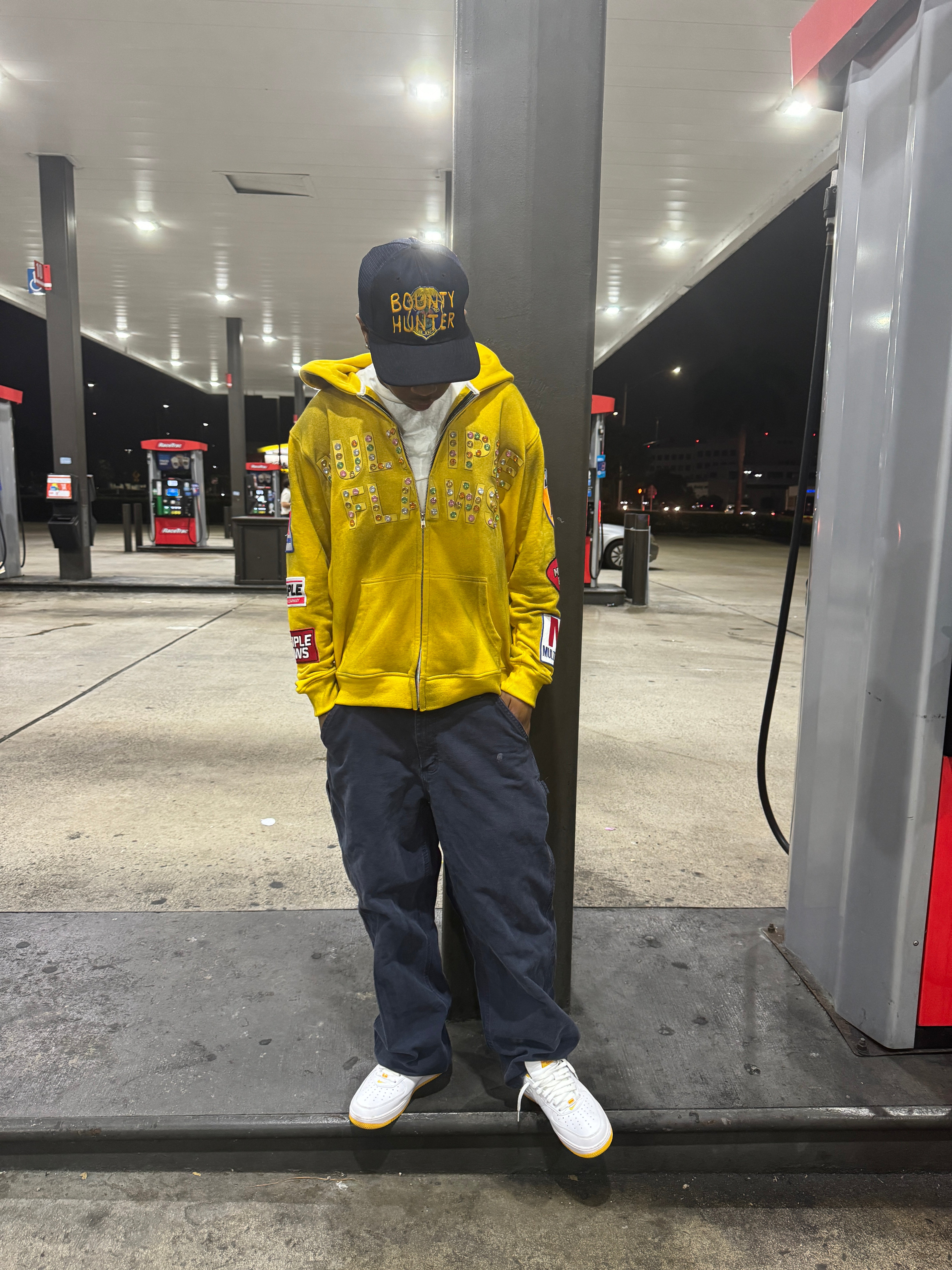 Yellow "petrol" Hoodie