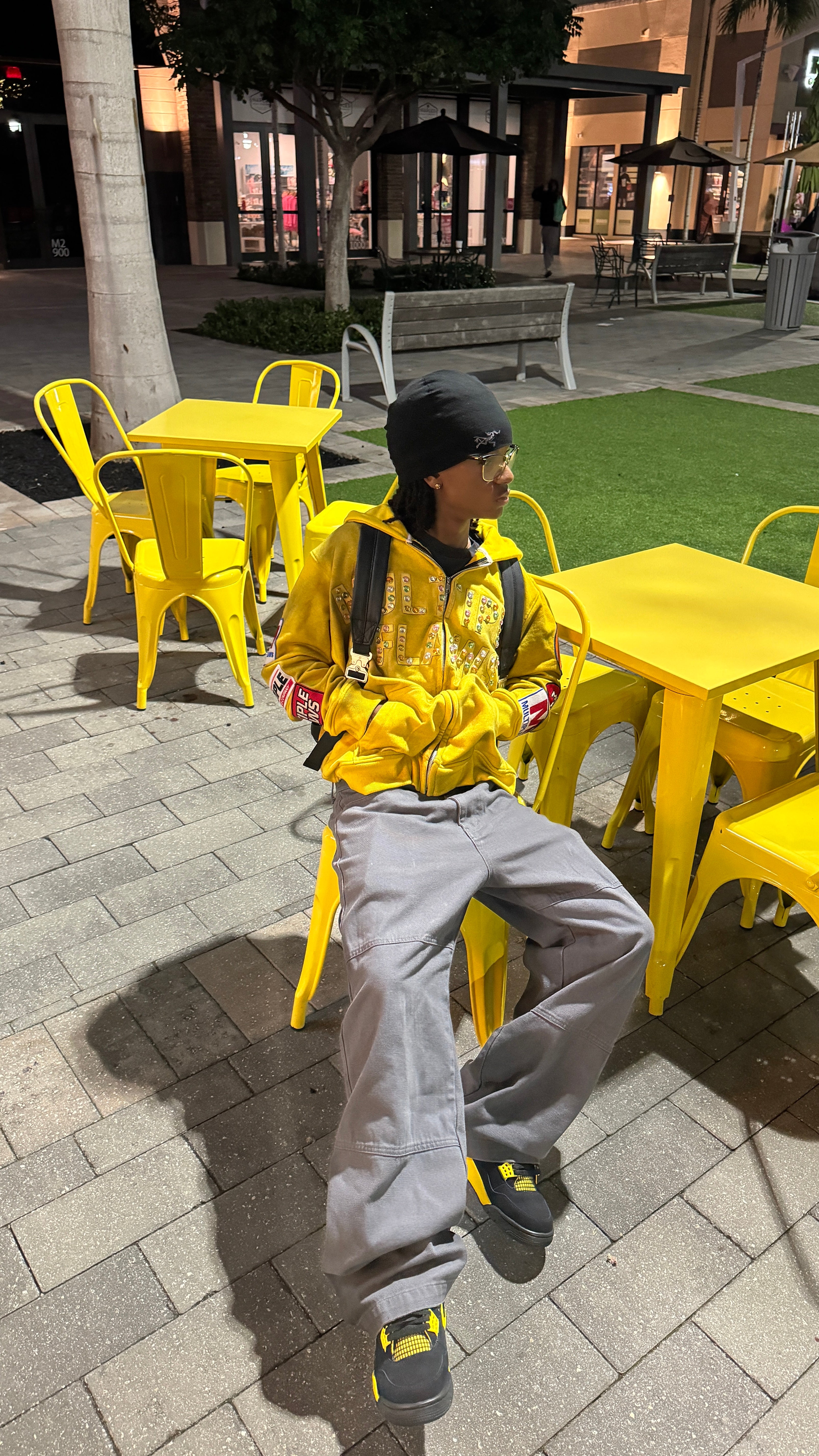 Yellow "petrol" Hoodie